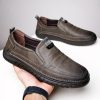 Giày Lười Da Nam, Giày Công Sở Chất Liệu Da Cao Cấp, Đế Cao Su Đúc 8268