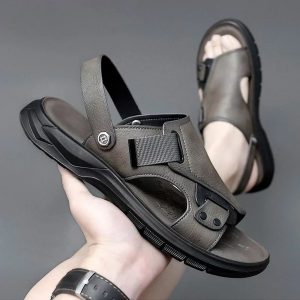 Dép Sandal Nam Da Cao Cấp Thiết Kế Thể Thao, Sang Trọng 8308