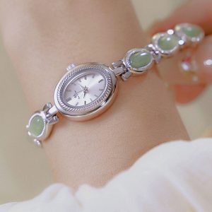 Đồng Hồ Nữ Thời Trang Dây Hoa Sang Trọng Máy Nhật Chống Nước Kính Sapphire N51