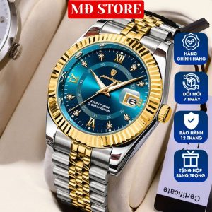 Đồng Hồ Nam Thời Trang, Máy Nhật Chống Nước, Kính Sapphire M40