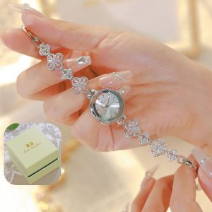 Đồng Hồ Nữ Thời Trang Dây Hoa Sang Trọng Máy Nhật Chống Nước Kính Sapphire N50