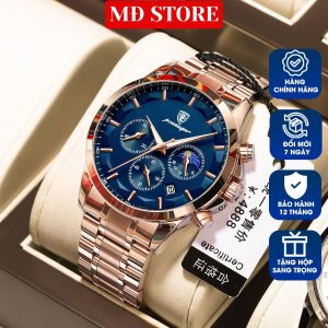 Đồng Hồ Nam Thời Trang, Máy Nhật Chống Nước, Kính Sapphire M35
