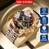Đồng Hồ Nam Thời Trang, Máy Nhật Chống Nước, Kính Sapphire M34